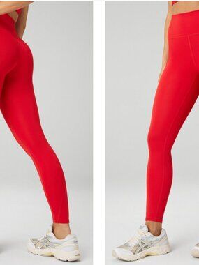 Fabletics Oasis 7/8 leggings, in heated red, size XS